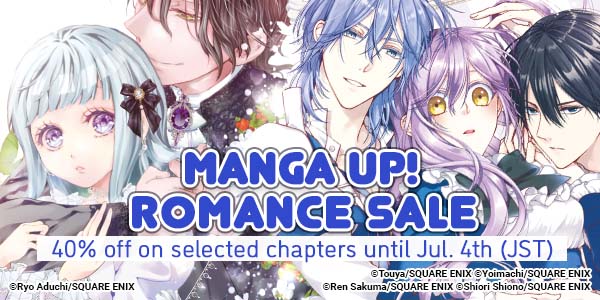 Manga UP! Romance Sale: All chapters 40% OFF until July 4!