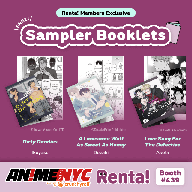 We are giving out 3 different sampler booklets to any Renta! members.